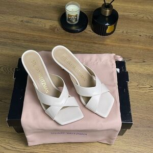 Stuart Weitzman Light Pink Slide Mules